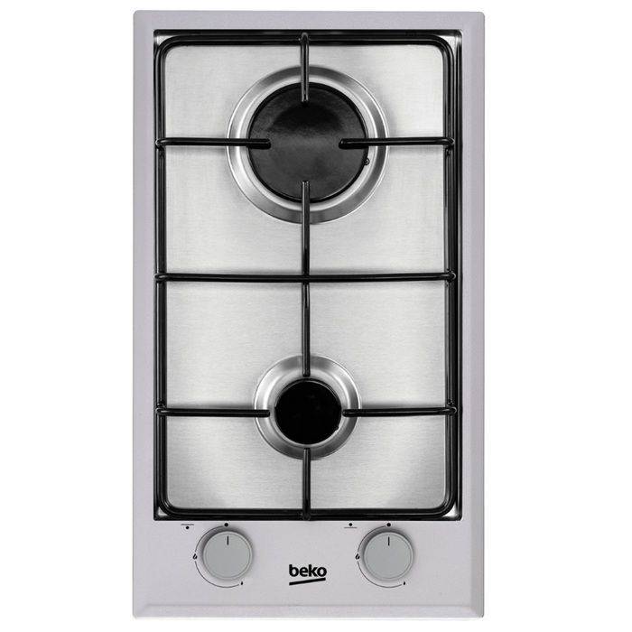BEKO Gasfornuis - 2 Branders - 30 cm - RVS - HDCG32220FX-0