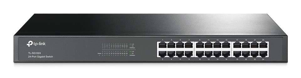 TPL TP-Link TL-SG1024 netwerk-switch Unmanaged L2 Gigabit Ethernet (10/100/1000) Zwart-0