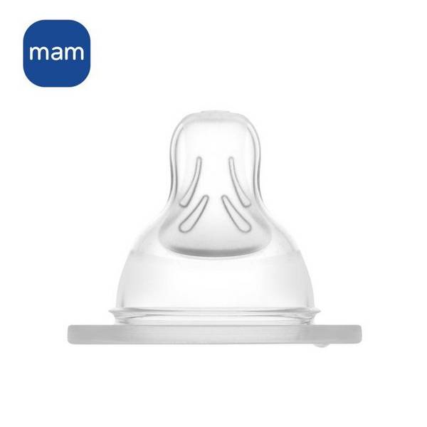 MAM X Ultra Fast Flow Silikonspeen voor Baby's - Zachte en Borstachtige Vorm