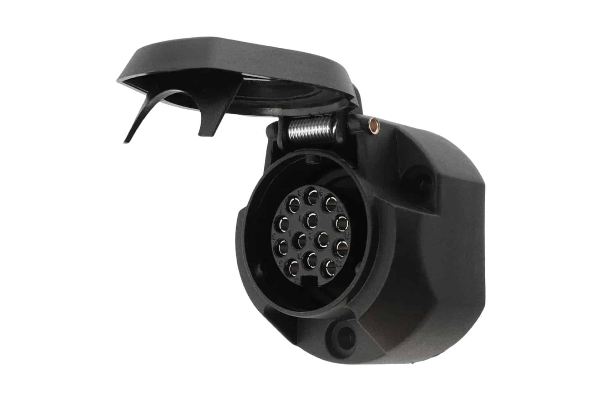 13 polige stekkerdoos auto met mistlamp uitschakeling | 12V | Inclusief montageset-2