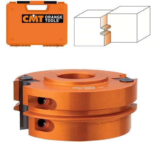CMT 2-tands trapezium verlijmfrees met WPL-messen-0