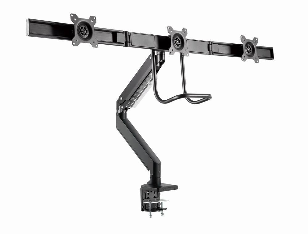 Gembird MA-DA3-03 monitorbeugel/standaard 68,6 cm (27") Bureau Zwart-0