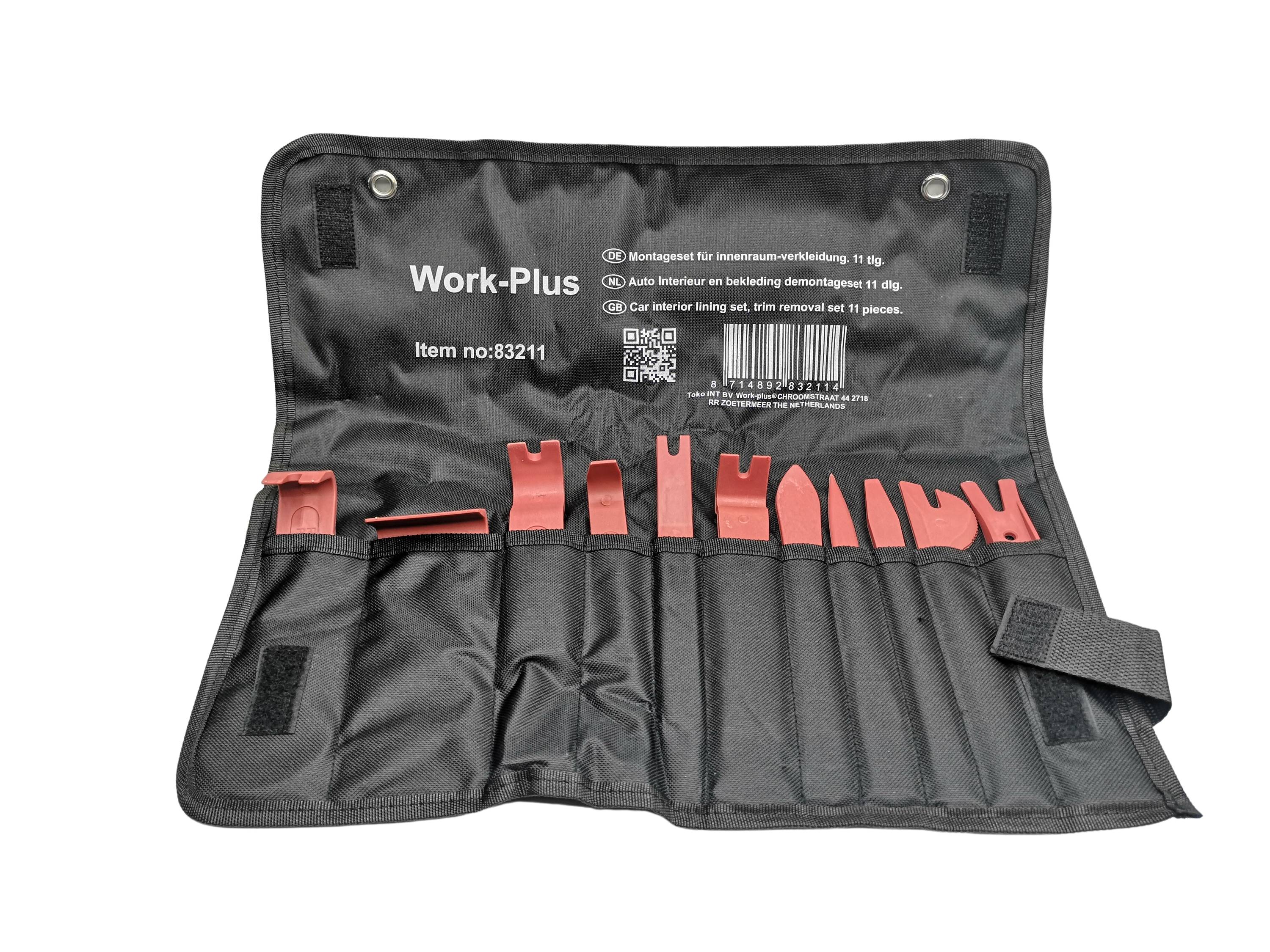 WORK PLUS Bekleding en sierlijst demontage set 11-delig-0