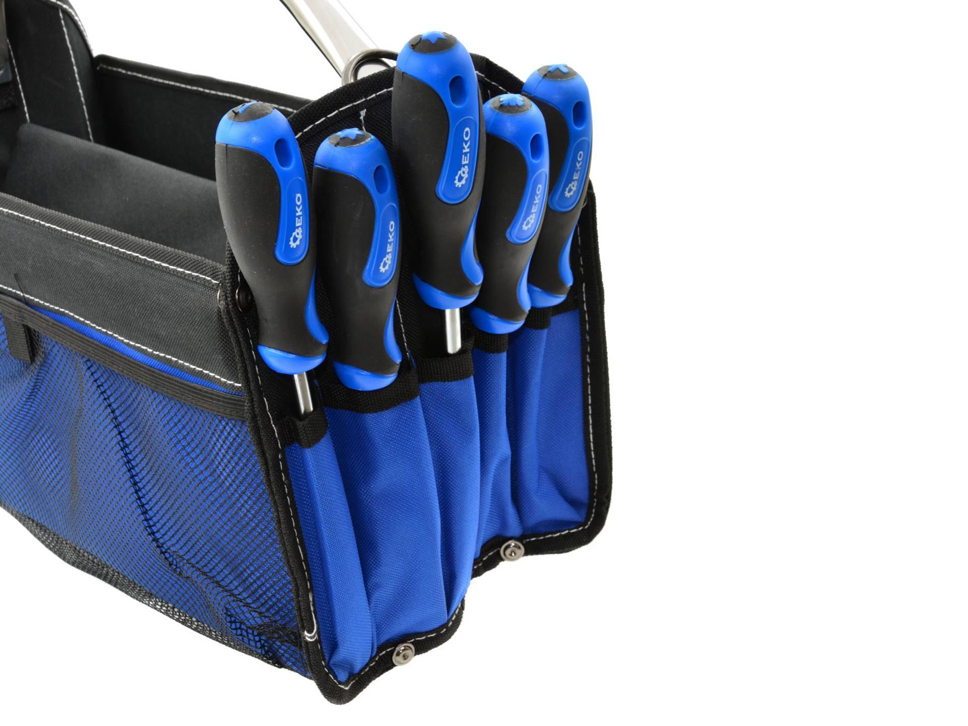 GEKO Open gereedschapstas met metalen handvat-4