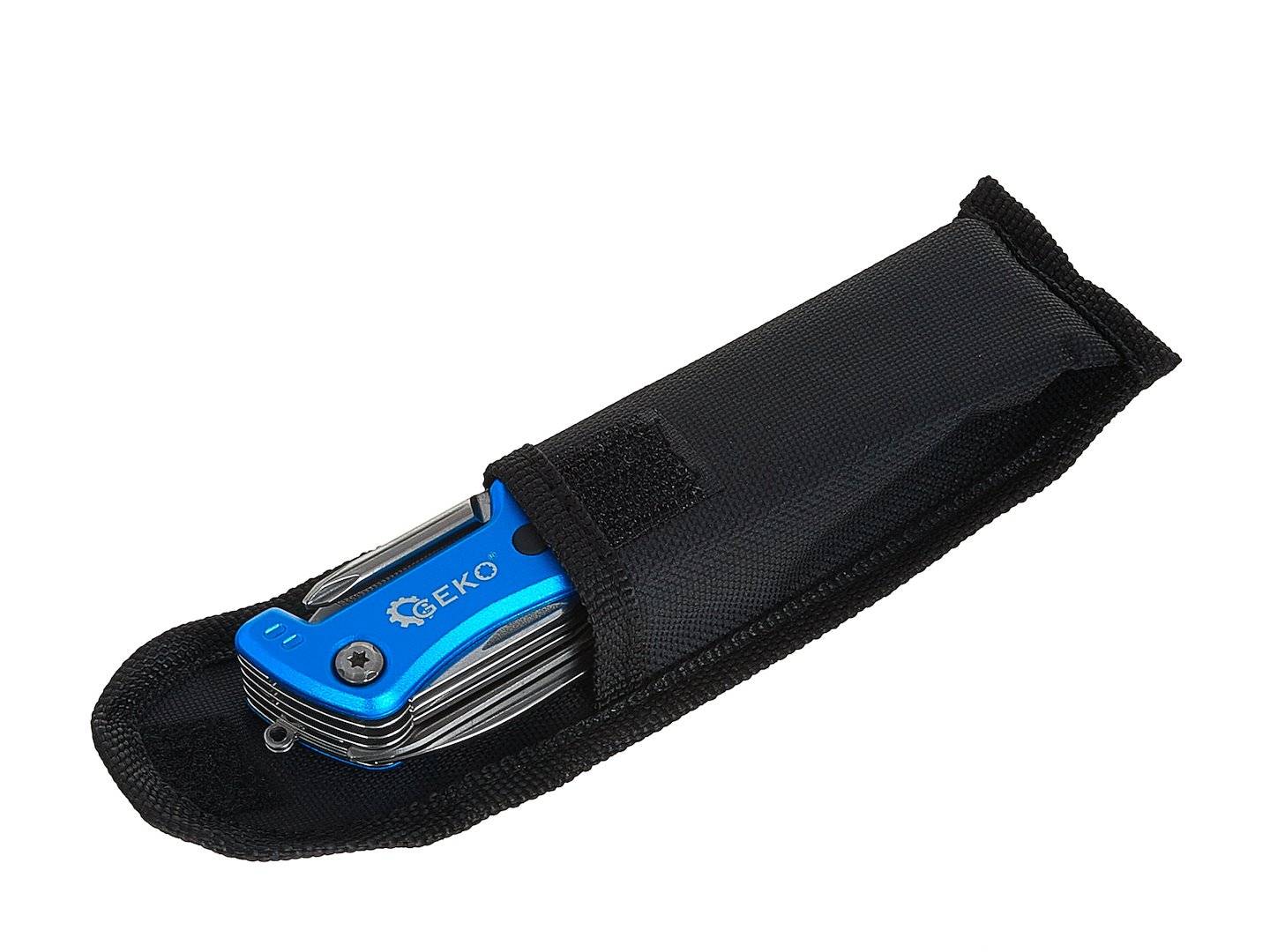 GEKO Multitool survival zakmes met zaklamp-4