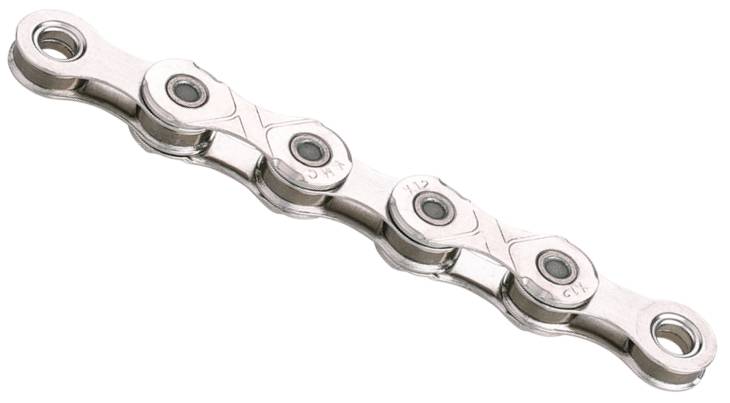 Fietsketting KMC X12 Waxed - zilver-0