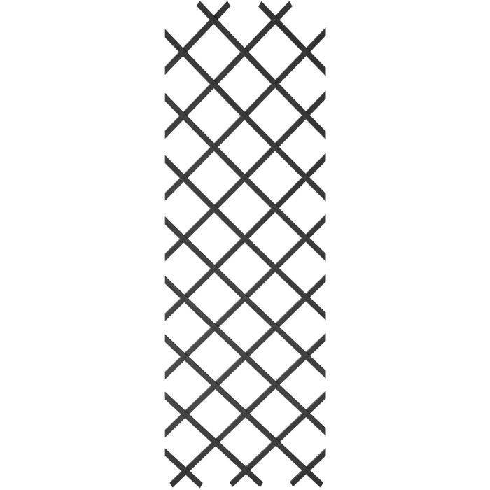 NATURE Uitschuifbare Trellis - Antraciet Plastic - 50 x 150 cm-2