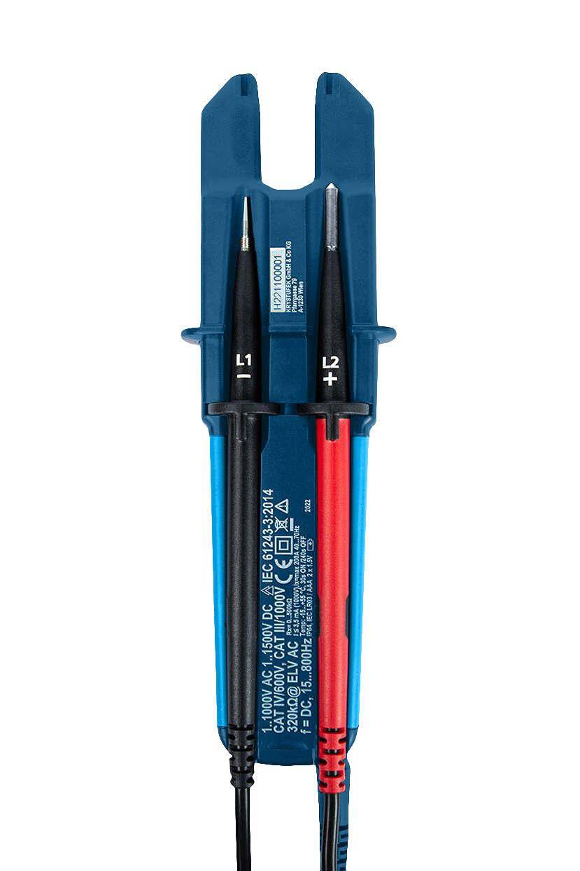 Stroom-/spanningstester met LED en LCD-scherm, 200A AC/DC-1