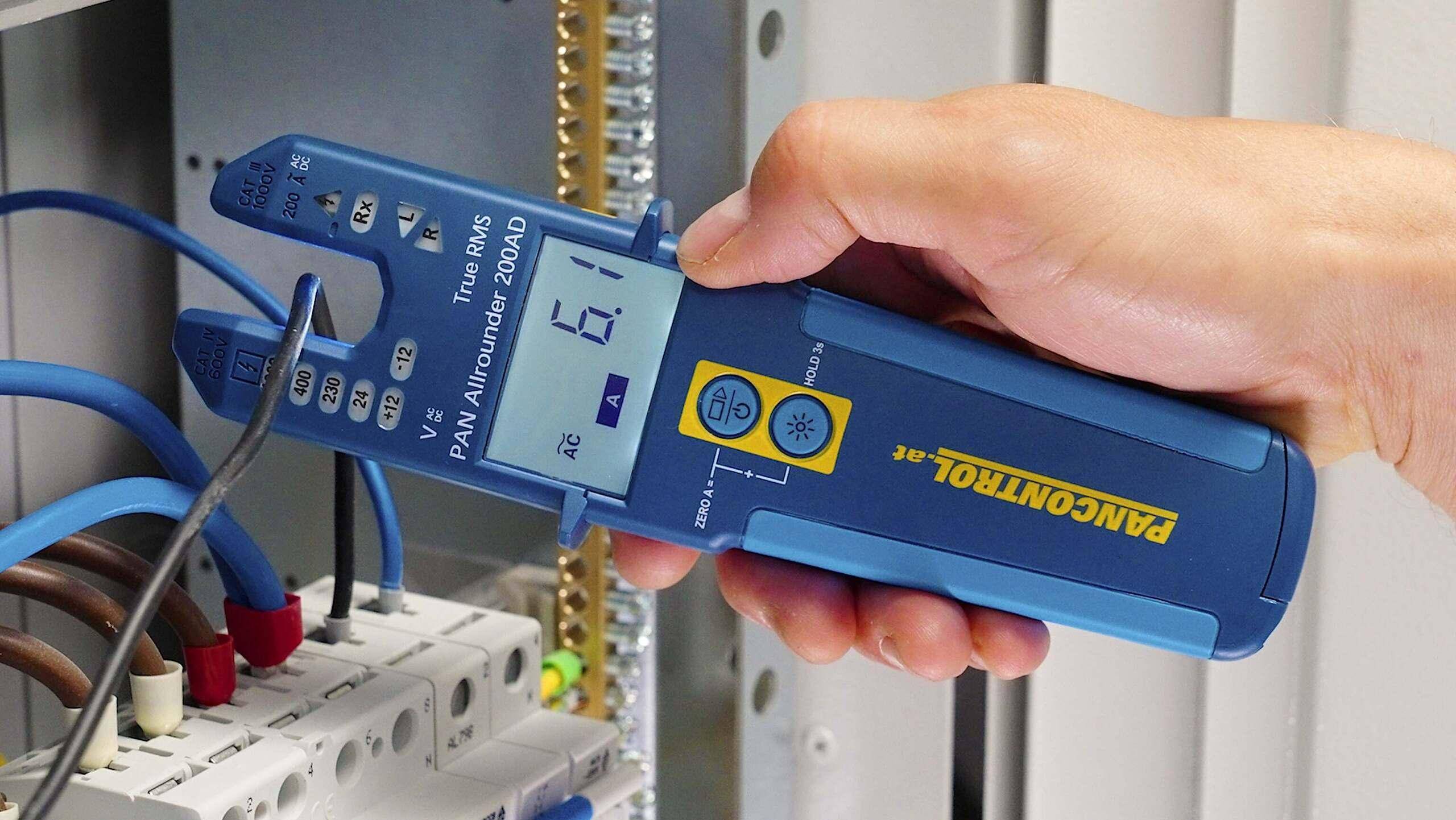 Stroom-/spanningstester met LED en LCD-scherm, 200A AC/DC-3