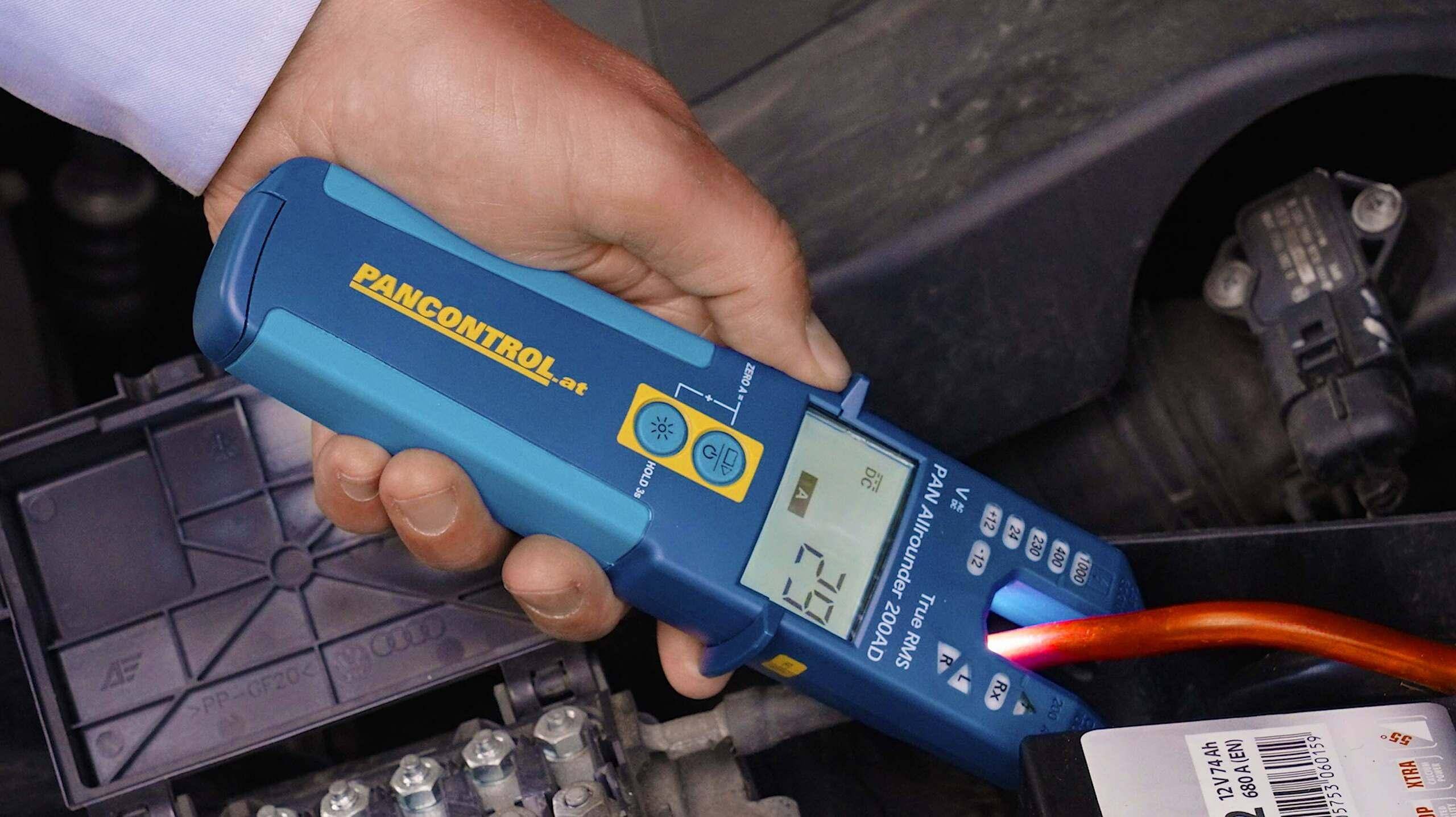 Stroom-/spanningstester met LED en LCD-scherm, 200A AC/DC-4