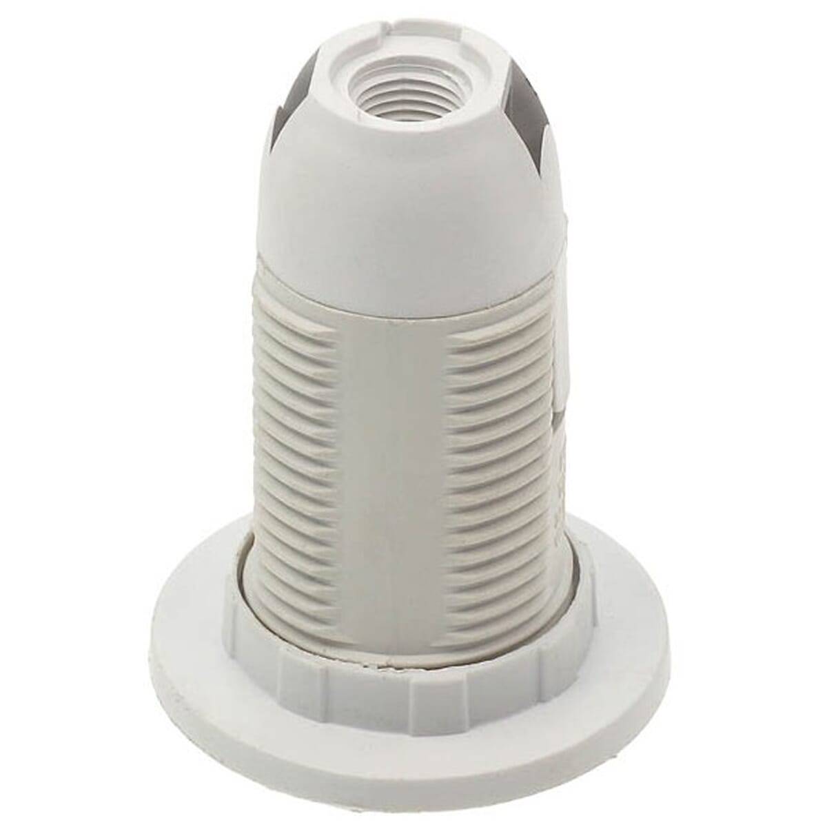 VITO E14 Lamphouder Schroefdraad - Kunststof - Wit - Persverbinding met 2 ringen - E14 fitting-0