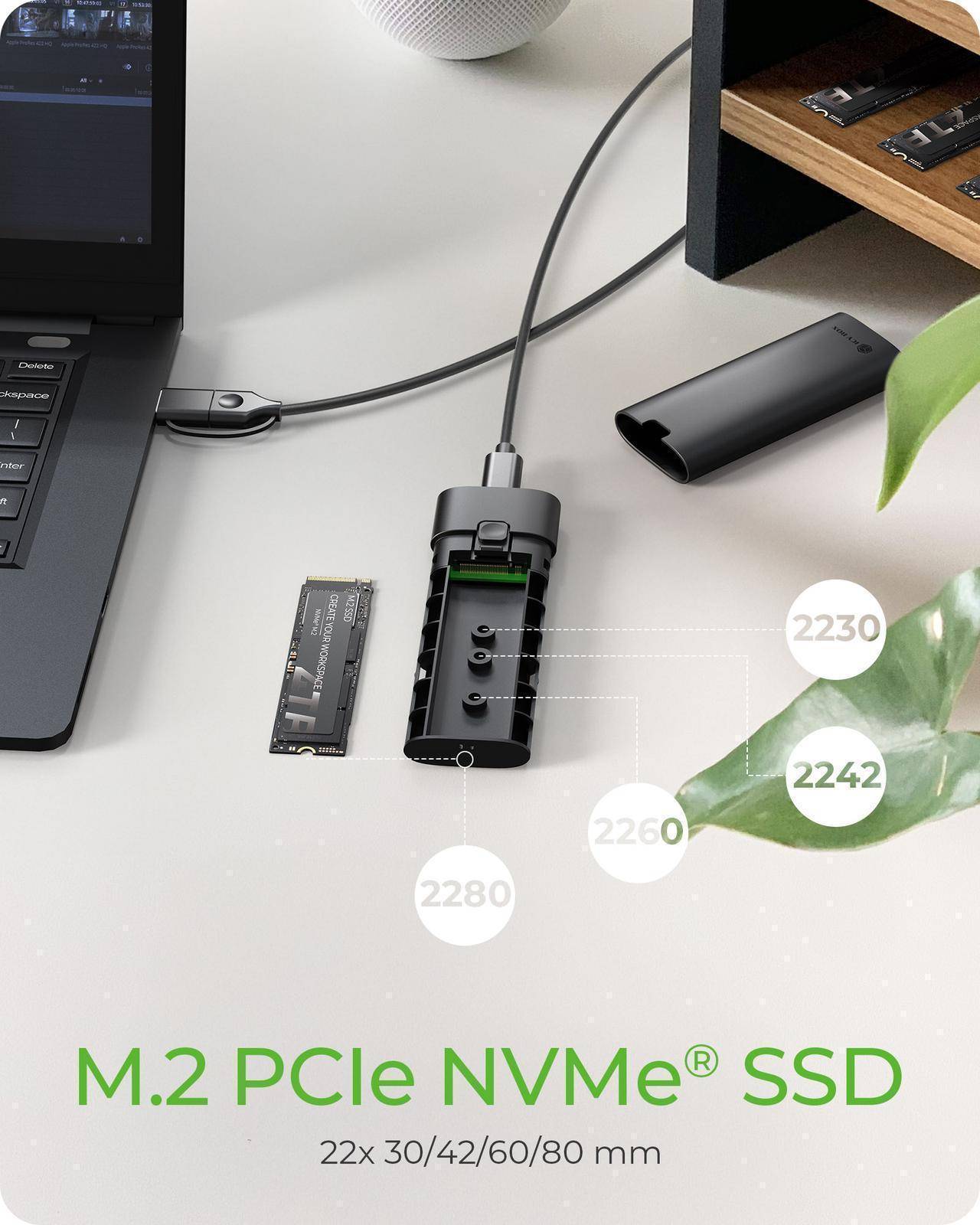 Go. IcyBox Spade Case 1806 NVMe M.2 USB 3.2 Gen 2 Type-C-2