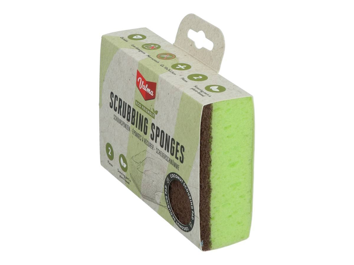 Valma ECO Schuursponzen Kokosnoot 2 stuks-0