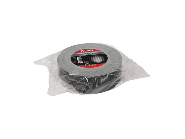 Womi W205 Duct Tape 50mmx50m Zwart