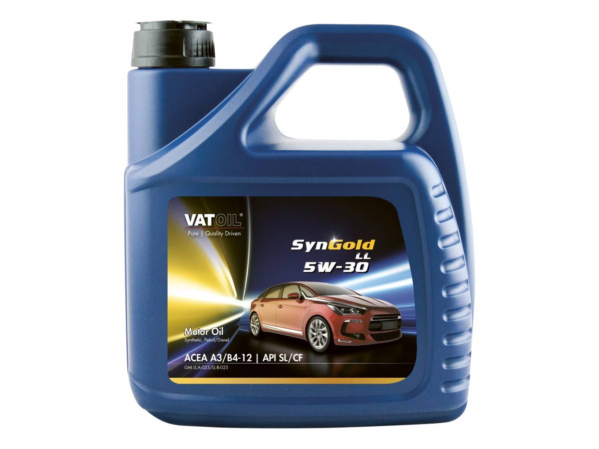 VatOil 50017 Motorolie SynGold LL 5W-30 4 liter-0