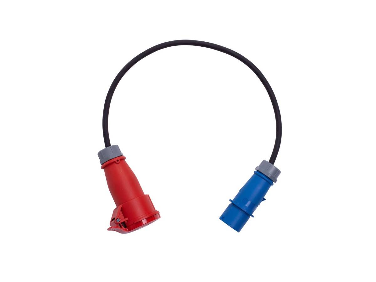 Verloopkabel CEE Blauw > CEE Rood-0