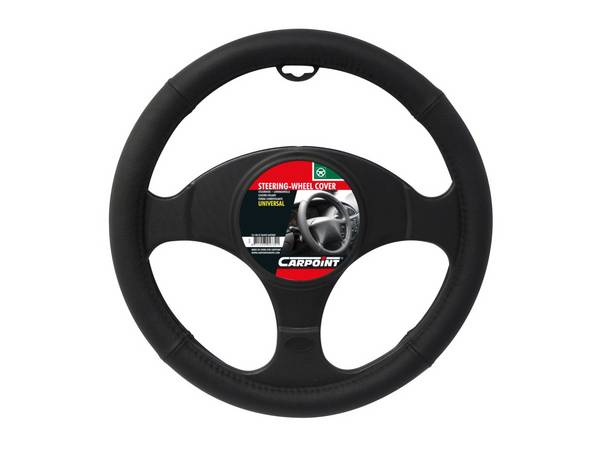 Carpoint Stuurhoes Leer Zwart