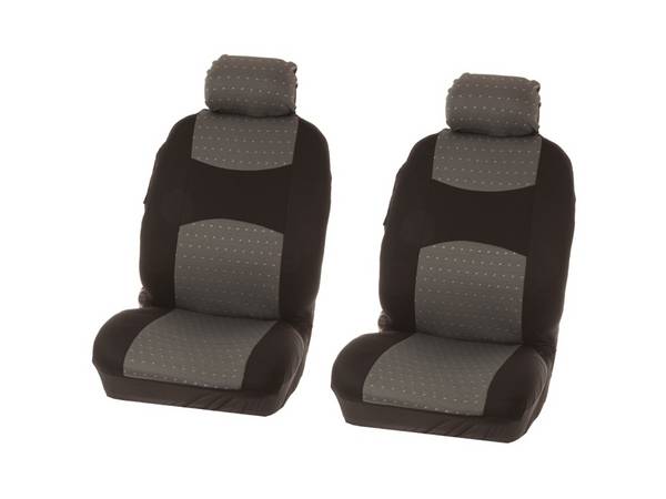 Carpoint Stoelhoesset Voor Chicago 4 Delig Zwart/Grijs