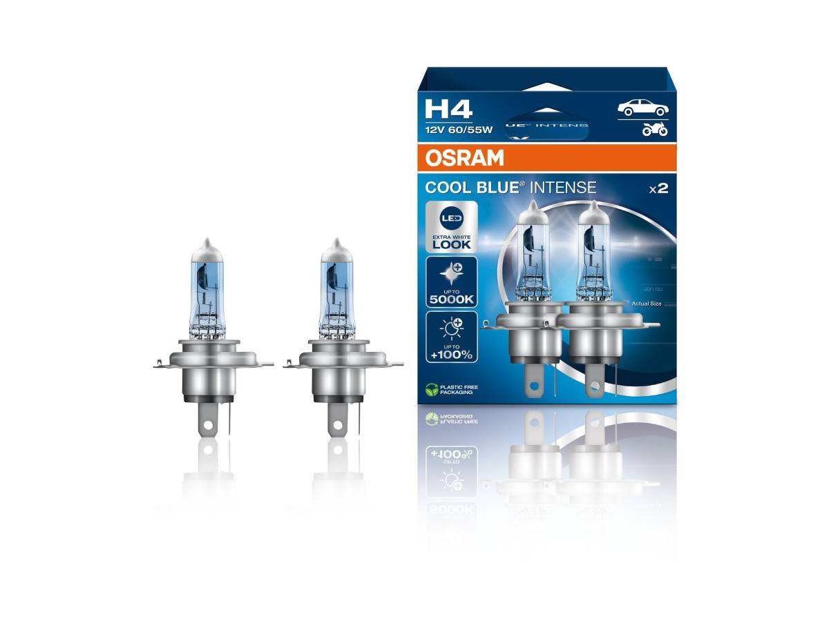 Osram Cool Blue Intense Autolampen H4 12V 60/55W 2 Stuks-0