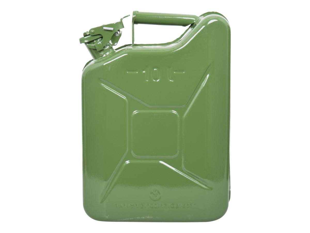 Carpoint Benzinekan 10 Liter Groen Metaal UN-keur-0