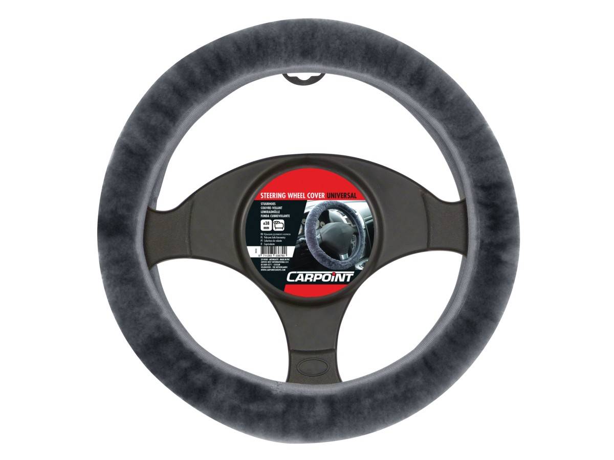 Carpoint Stuurhoes Schapenvacht Antraciet-0