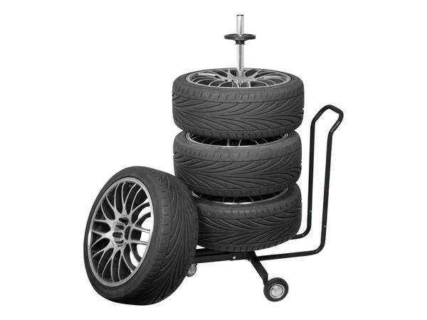 Carpoint Verrijdbare Velgenboom + Hoes