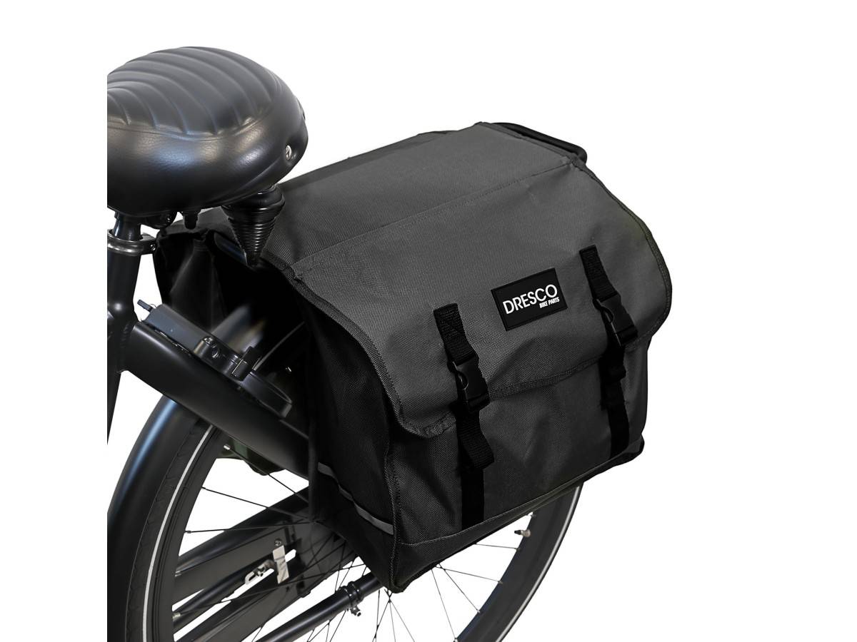 Dresco Dubbele Fietstas Basic Zwart 30 Liter-0
