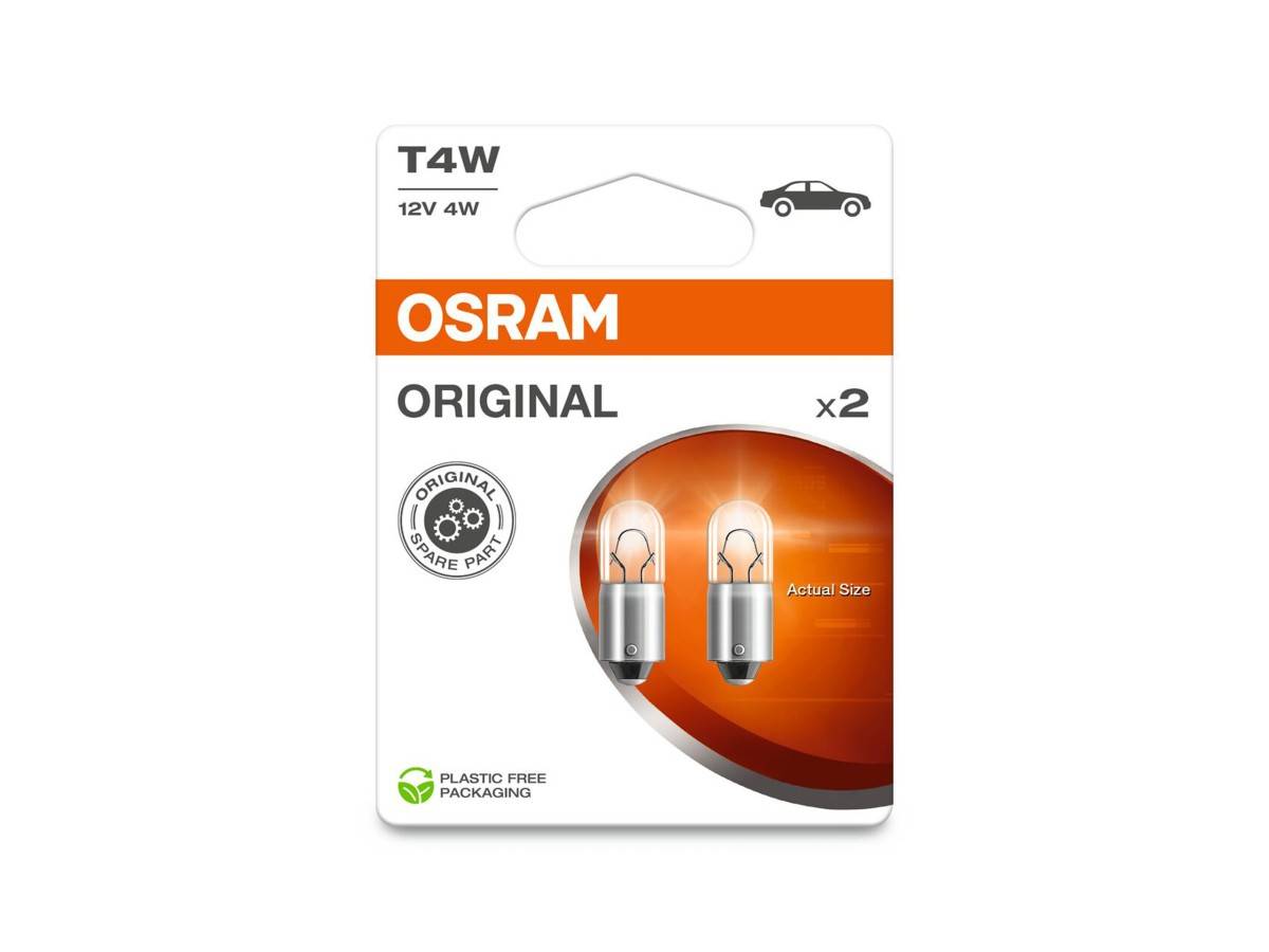 Osram Original Line Autolampen T4W 12V 2 Stuks-0
