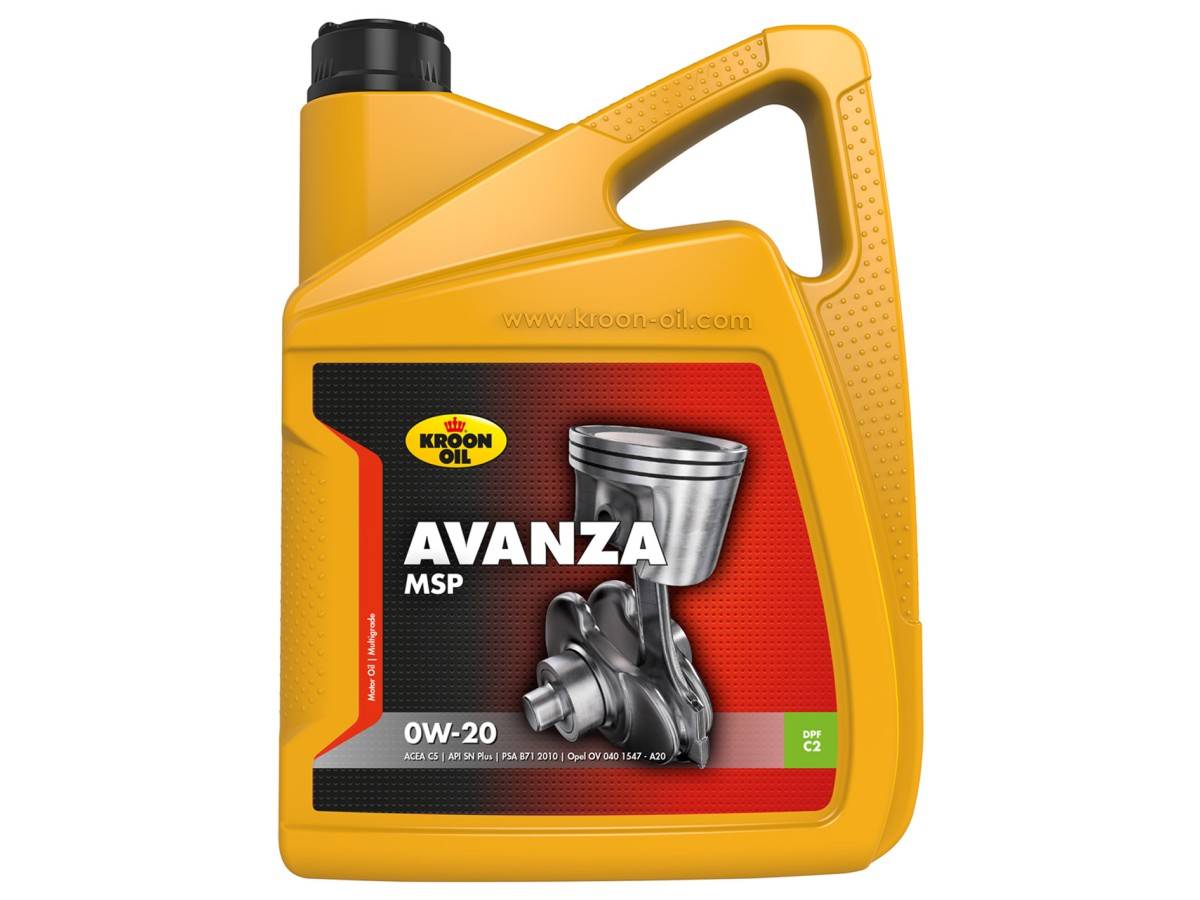 Kroon-Oil 37350 Motorolie Avanza MSP 0W-20 5 liter-0
