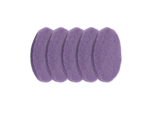 Gecko Foamed Wool Cutting pads Paars 140mm 5 Stuks