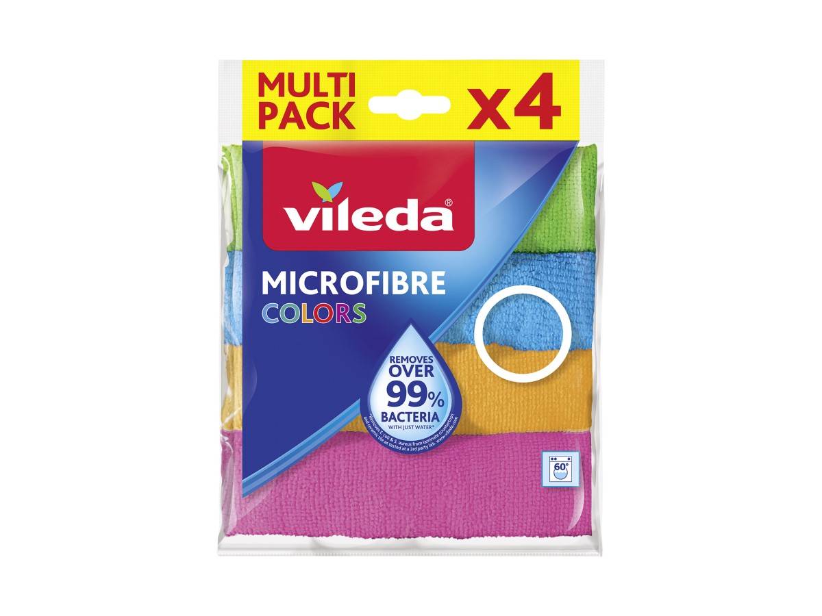 Vileda Microvezeldoeken Colors 4 Stuks-0