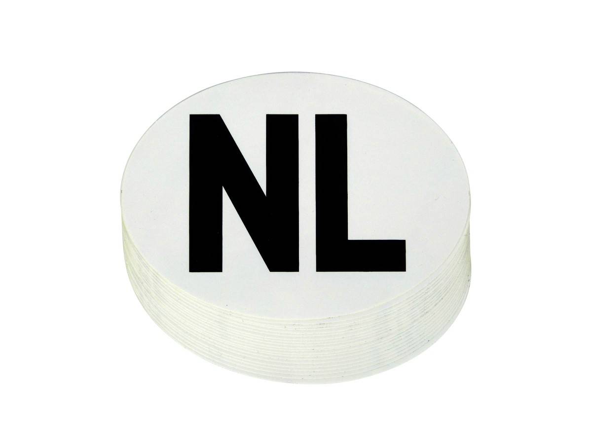Carpoint NL Sticker Wit 112x80mm 20 Stuks-0