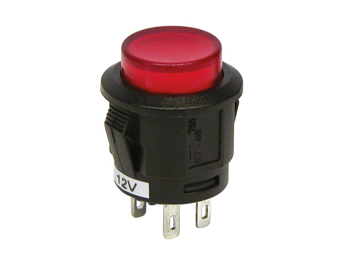 Carpoint Drukschakelaar 12V 20A rood-0