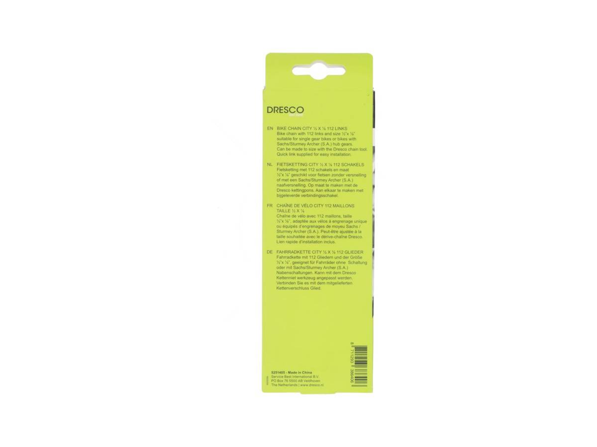 Dresco Fietsketting City 1/2x1/8 112 schakels-0