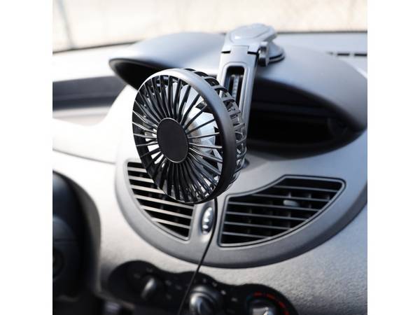 Carpoint Ventilator Zuignap Dashboard USB-A Ø10,5cm  5V