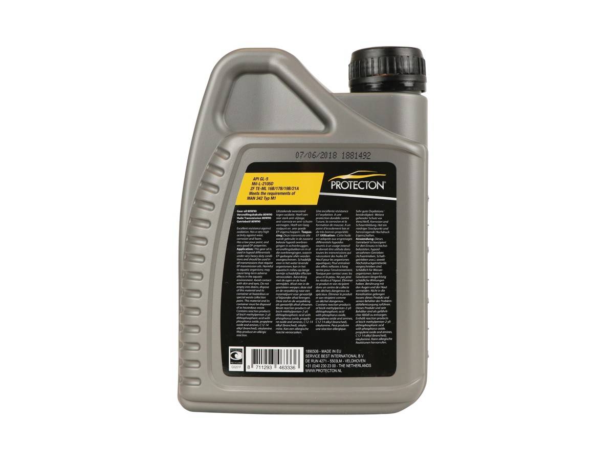 Protecton Versnellingsbakolie 80W-90 1Liter-0