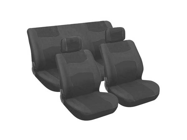 Carpoint Stoelhoesset 6 Delig Zwart