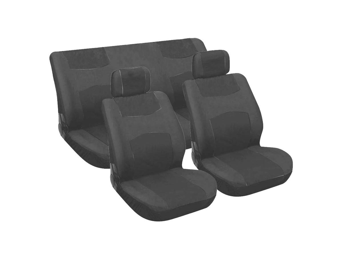 Carpoint Stoelhoesset 6 Delig Zwart-0