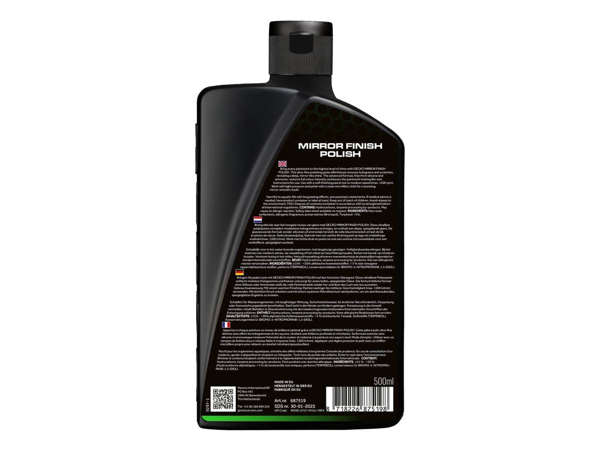 Gecko Mirror Finish-Polijstmiddel 500ml-0