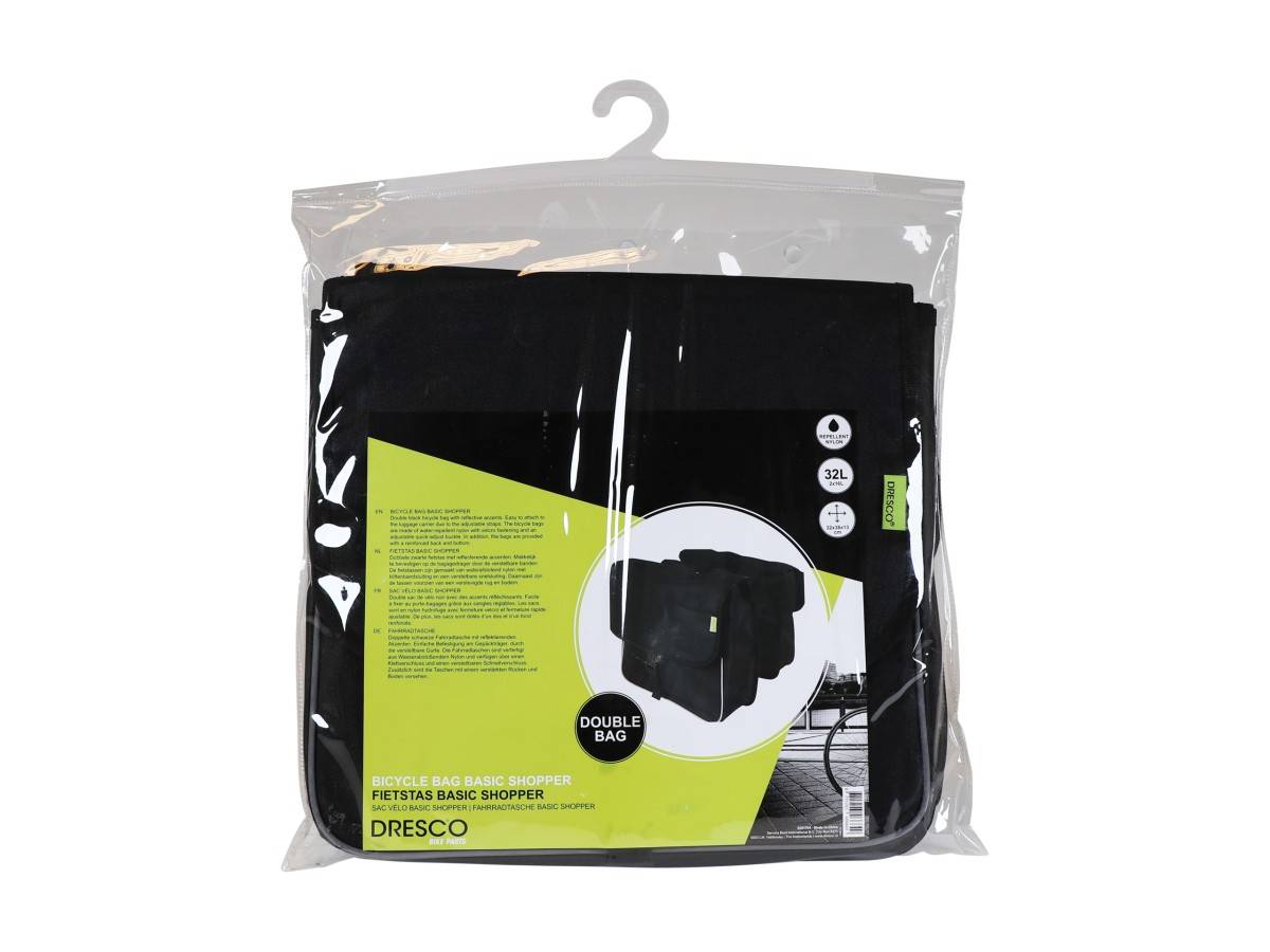Dresco Dubbele Fietstas Basic Shopper 32 Liter-0