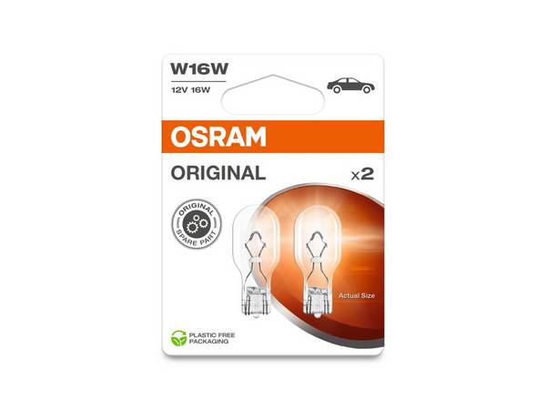 Osram Original Line Autolampen W16W 12V 2 Stuks