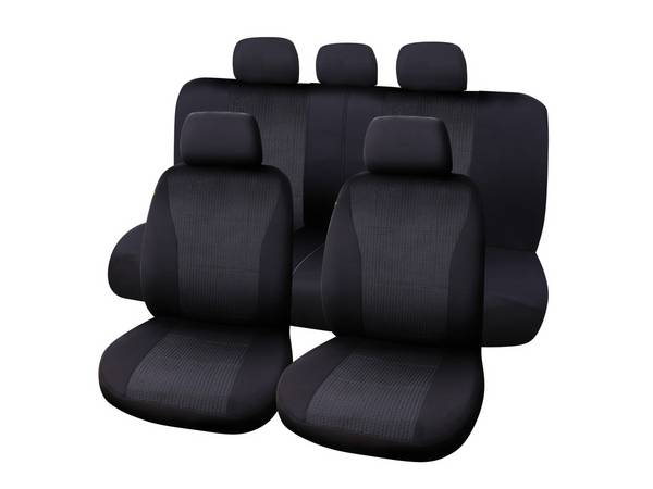 Carpoint Stoelhoesset Vienna 9 Delig Zwart/Grijs