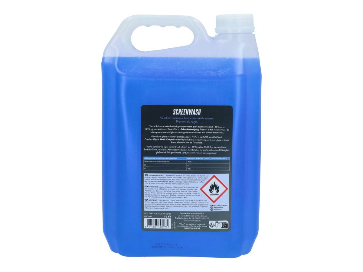 Valma WC05A Ruitensproeiervloeistof Antivries Concentraat -45°C 5 Liter-0