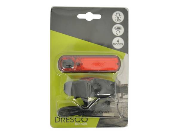 Dresco Achterlicht COB LED USB-C Oplaadbaar