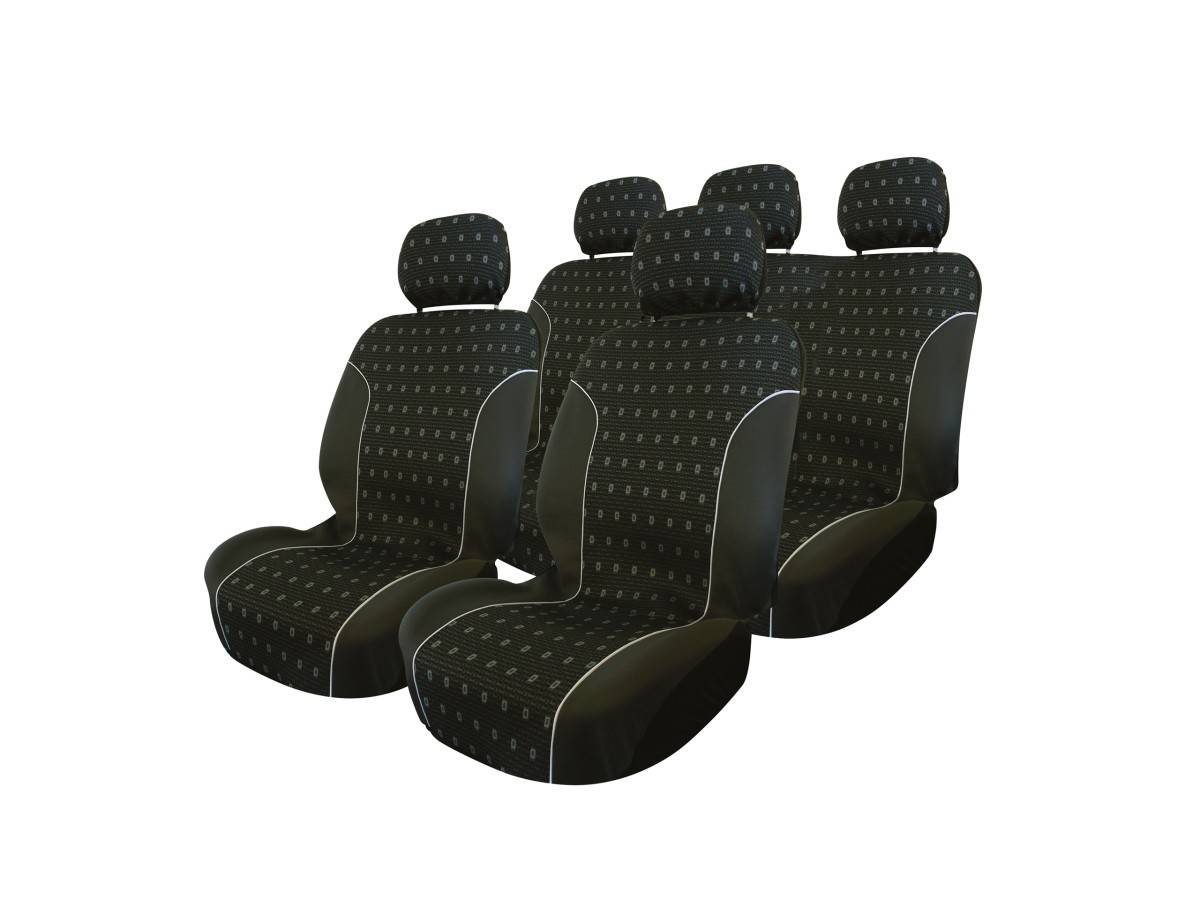 Carpoint Stoelhoesset Charcoal 9 Delig Zwart-0