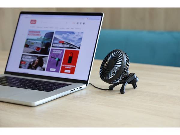 Carpoint Ventilator Ventilatie rooster USB-A Ø10,5cm  5V