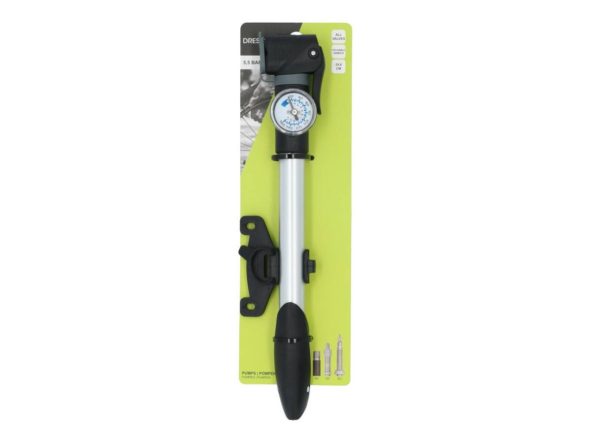 Dresco Mini Pomp met Manometer 29,6cm-0
