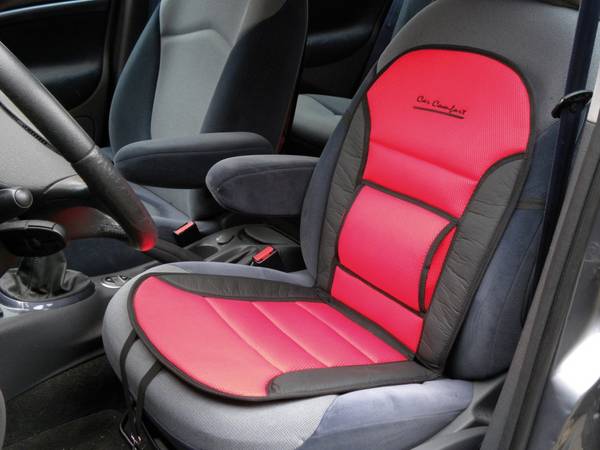 Carpoint Stoelkussen Comfort Zwart/Grijs