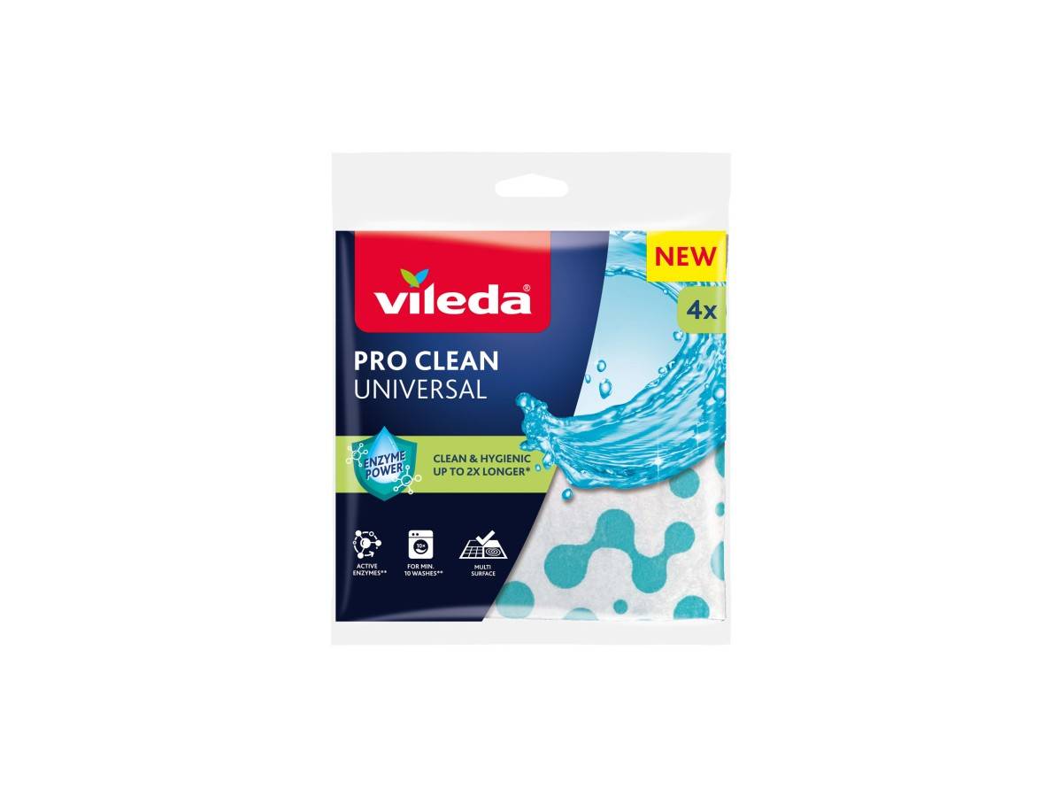 Vileda Schoonmaakdoek Pro Clean Universal 4 Stuks-0