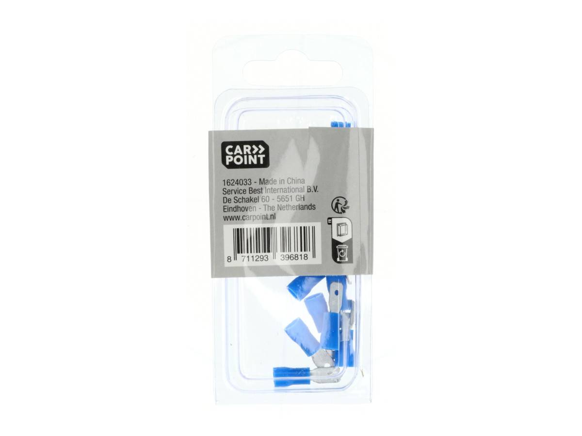 Carpoint Vlakstekker 743 Blauw 4.8x0.5mm 10 Stuks-0